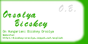 orsolya bicskey business card